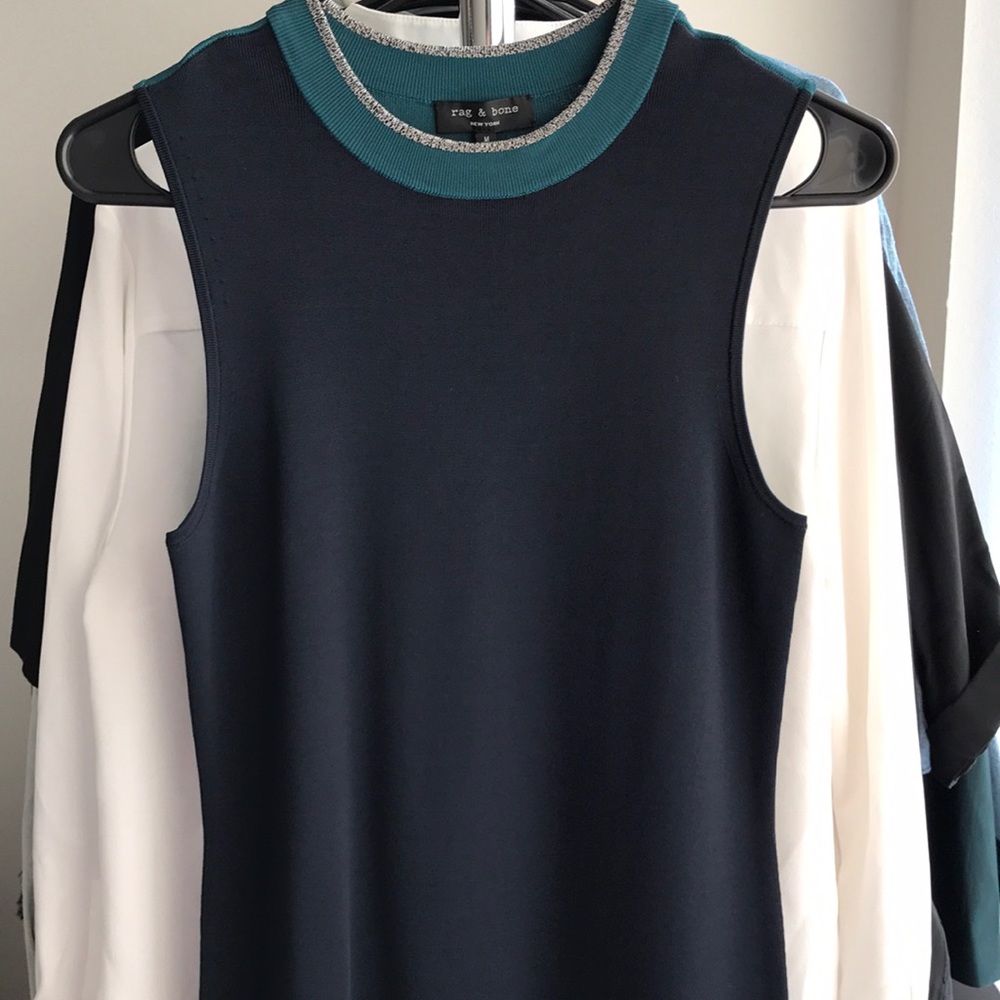 Rag & Bone Dress NWT Navy Teal M